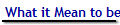 What it Mean to be Gay
